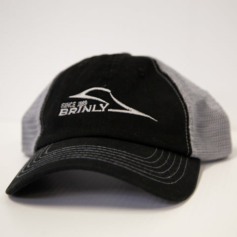 Brinly Gray & Black Baseball Cap